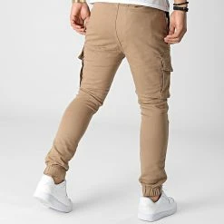 Vente flash 🛒 Pantalon Cargo TH37835 Marron de KZR 🛒 -KZR Soldes kzr 342084 TH37835 BEIGE 20221031T161138 04