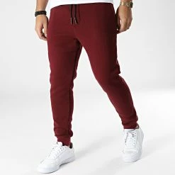 Coupon 🔔 Pantalon Jogging D9042 Bordeaux de KZR 💯