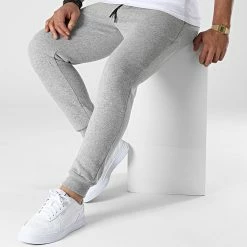 Remise 👍 Pantalon Jogging D9042 Gris Chiné de KZR ⌛ -KZR Soldes kzr 342121 D9042 GREY 20221007T153050 03