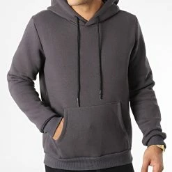 Bon marché 🤩 Sweat Capuche D7064 Gris Anthracite de KZR ✔️ -KZR Soldes kzr 342129 D7064 ANTHRACITE 20221024T154308 03