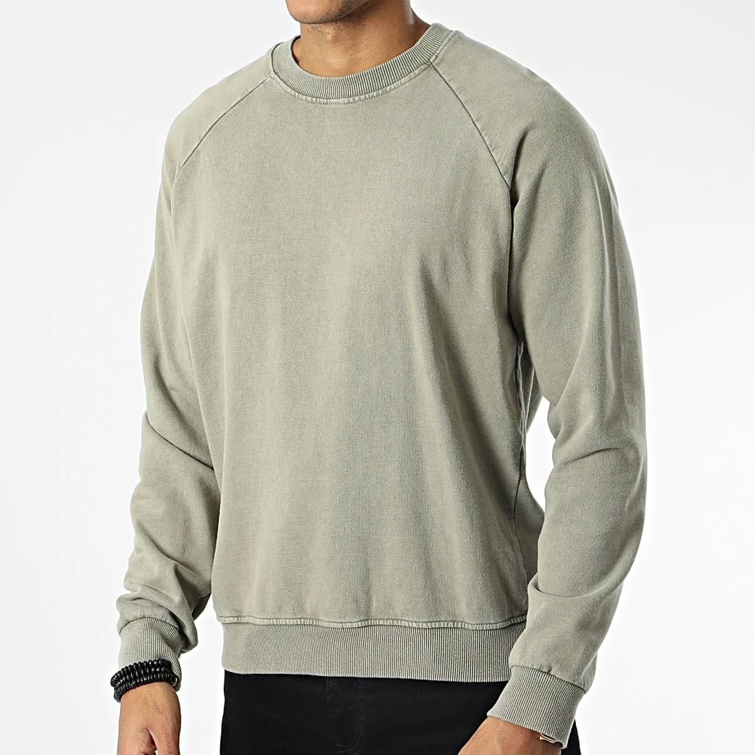 Bon marché 🔥 Sweat Crewneck D7418 Vert Kaki de KZR 😀 5 Bon marché 🔥 Sweat Crewneck D7418 Vert Kaki de KZR 😀 – Image 3