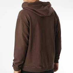 Bon marché ✔️ Sweat Capuche D7417 Marron de KZR ⭐ -KZR Soldes kzr 342133 D7417 BROWN 20221024T154254 04