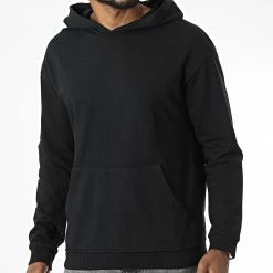 Bon marché 🛒 Sweat Capuche D7417 Noir de KZR ⭐