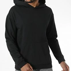 Bon marché 🛒 Sweat Capuche D7417 Noir de KZR ⭐ -KZR Soldes kzr 342150 D7417 BLACK 20221007T150024 03