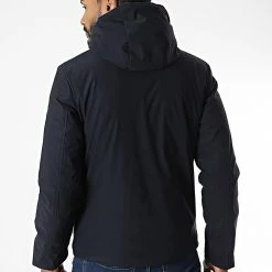 Sortie 🎁 Veste Zippée Capuche TR-2203 Bleu Marine de KZR 😀 -KZR Soldes kzr 342175 TR 2203 DKBLUE 20221007T152013 04