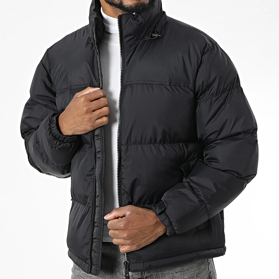 Le moins cher 🤩 Doudoune Capuche XZ-62155 Noir de KZR 😀 3 Le moins cher 🤩 Doudoune Capuche XZ-62155 Noir de KZR 😀