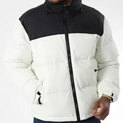 Acheter 👍 Doudoune Capuche XZ-62155 Beige Clair de KZR 🌟 -KZR Soldes kzr 342177 XZ 62155 OFF WHITE 20221007T151708 03