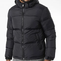 Top 10 ❤️ Doudoune Capuche XZ-62153 Noir de KZR 💯 -KZR Soldes kzr 342179 XZ 62153 BLACK 20221006T161631 03