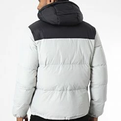 Nouveau 😍 Doudoune Capuche XZ-62153 Gris Clair de KZR 🤩 -KZR Soldes kzr 342180 XZ 62153 GREY 20221006T161739 04