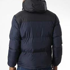 Meilleur prix 🤩 Doudoune Capuche XZ-62153 Bleu Marine de KZR 🔥 -KZR Soldes kzr 342182 XZ 62153 BLUE 20221007T151729 04