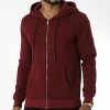 Meilleure vente 🛒 Sweat Zippé Capuche D8056 Bordeaux de KZR 😀 -KZR Soldes kzr 342184 D8056 RED WINE 20221007T151356 01