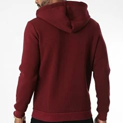 Meilleure vente 🛒 Sweat Zippé Capuche D8056 Bordeaux de KZR 😀 -KZR Soldes kzr 342184 D8056 RED WINE 20221007T151359 04