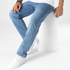 Offres 🌟 Jean Baggy Fit TH37851 Bleu Denim de KZR 🔥 -KZR Soldes kzr 342207 TH37851 MEDIUM BLUE 20221006T160633 03