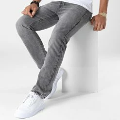 Grosses soldes 👍 Jean Regular Fit TH37859 Gris Anthracite de KZR 👍 -KZR Soldes kzr 342210 TH37859 DKGREY 20221007T152616 03